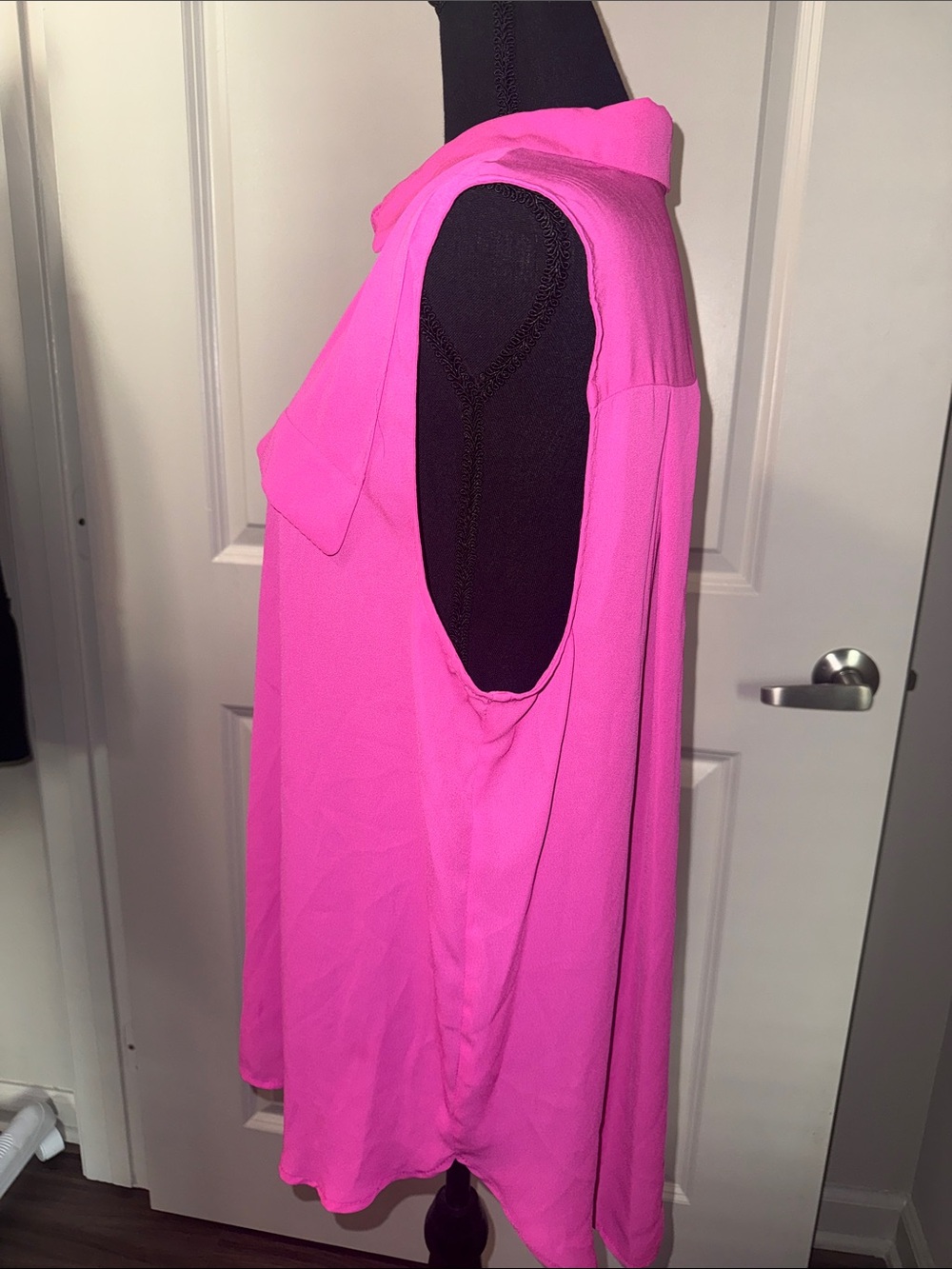 Pink Button Up Top - Picture 2 of 3
